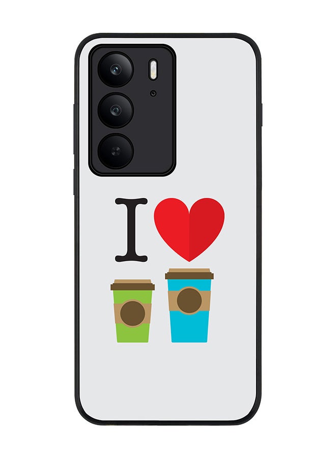 For Realme C75x / C75 4G Case,Slim fit Camera Protection, Shockproof Thin Phone cover  - I Love Coffee
